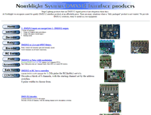 Tablet Screenshot of northlightdmx.com